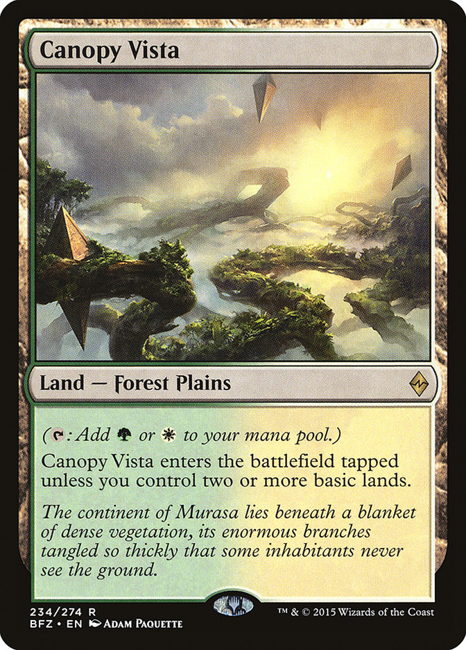 Canopy Vista [Battle for Zendikar] | Devastation Store