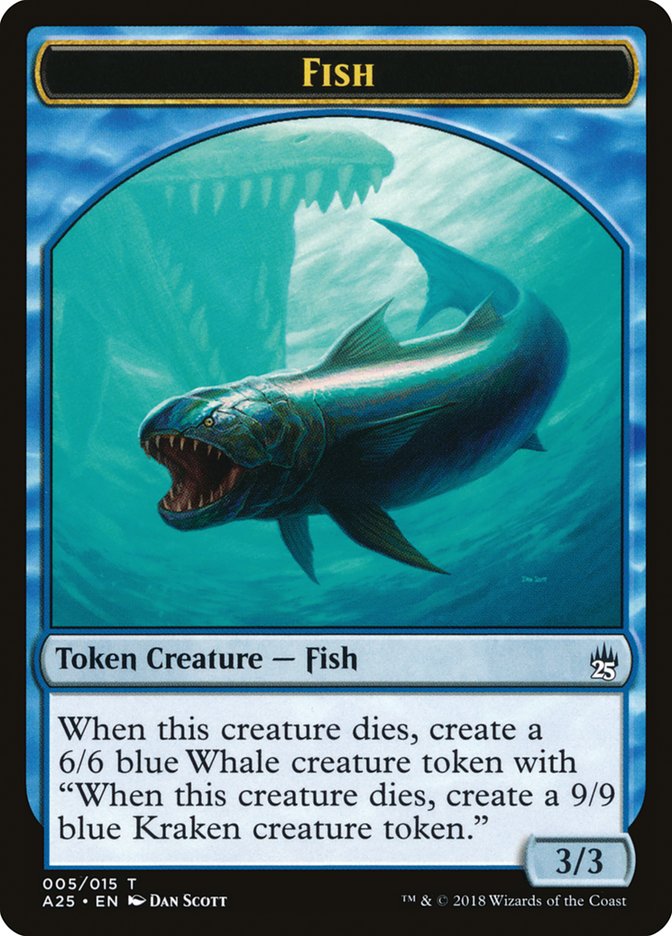 Fish // Kraken [Masters 25 Tokens] | Devastation Store