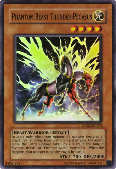 Phantom Beast Thunder-Pegasus [GX02-EN003] Super Rare | Devastation Store