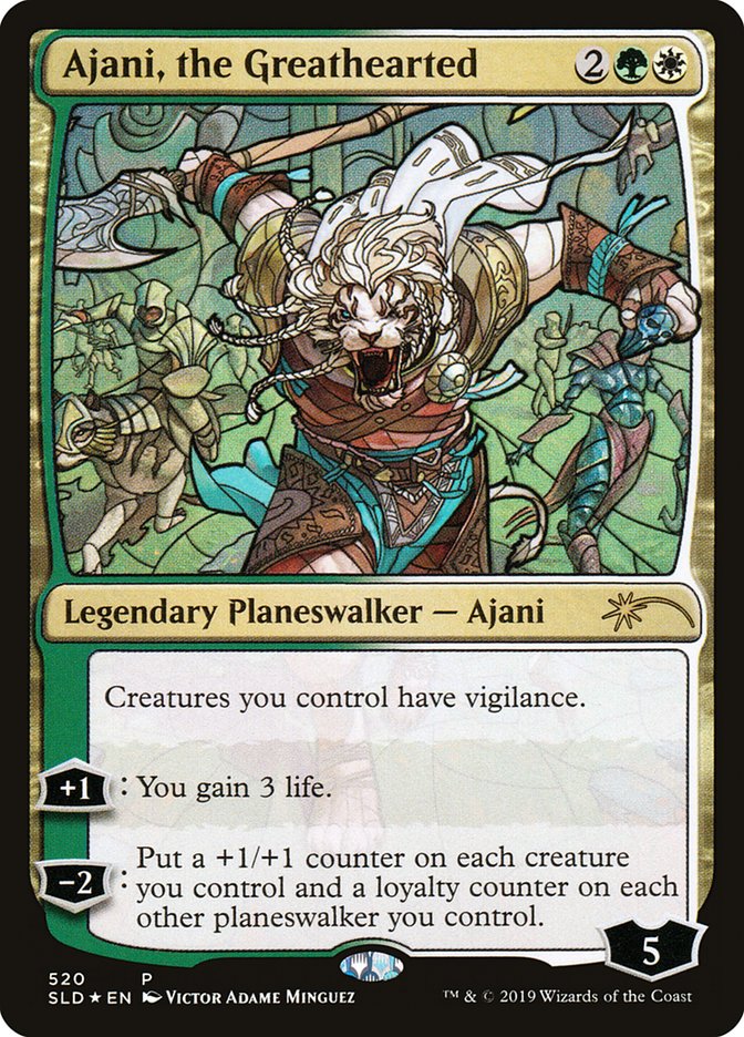 Ajani, the Greathearted (Stained Glass) [Secret Lair Drop Promos] | Devastation Store