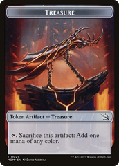Treasure (21) // Teferi Akosa of Zhalfir Emblem Double-Sided Token [March of the Machine Tokens] | Devastation Store