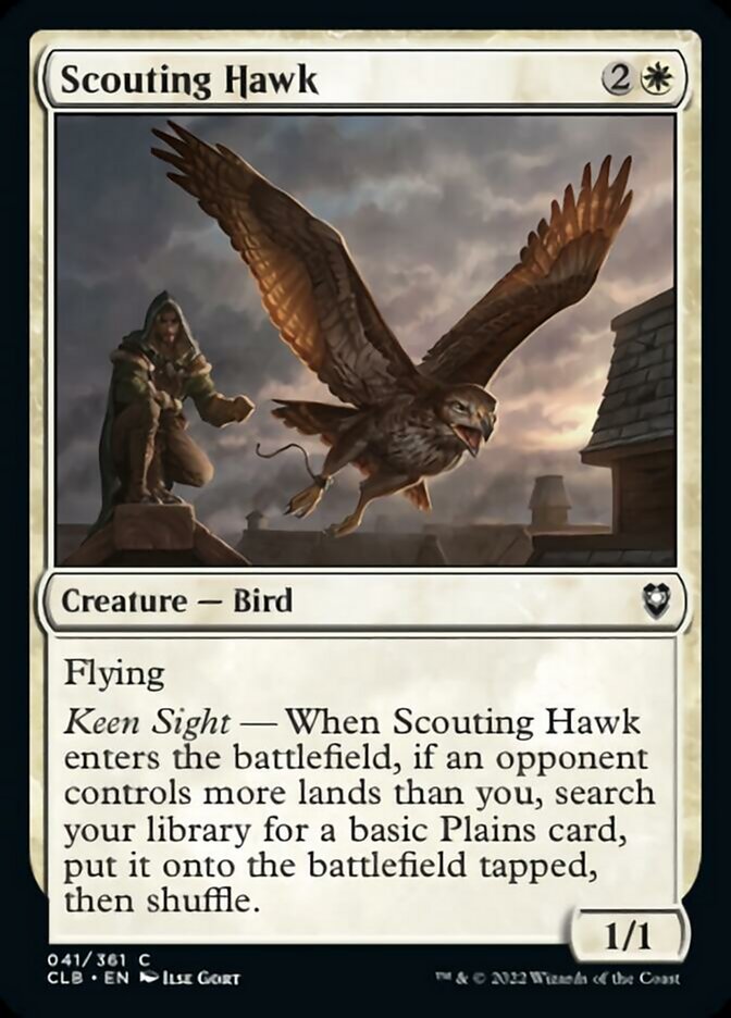 Scouting Hawk [Commander Legends: Battle for Baldur's Gate] | Devastation Store