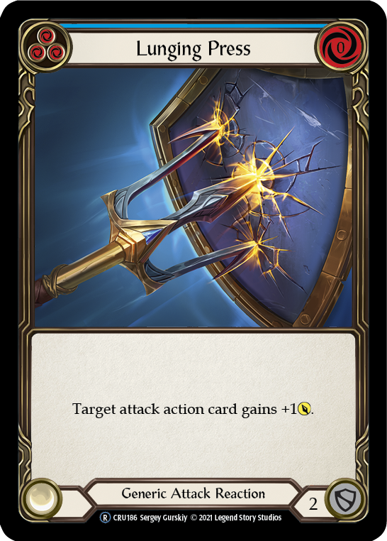 Lunging Press (Rainbow Foil) [CRU186-RF] Unlimited Rainbow Foil | Devastation Store