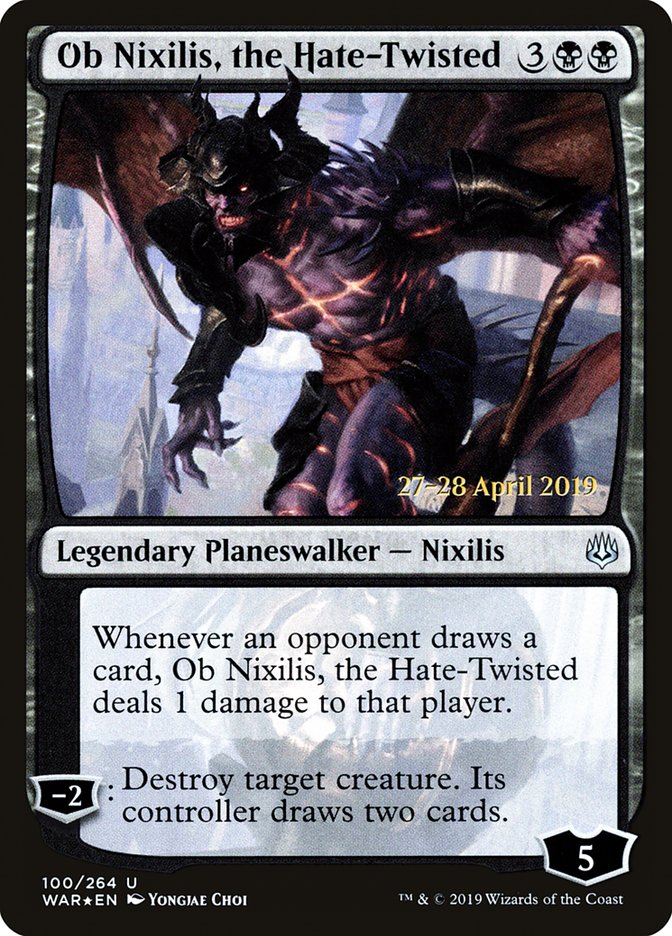 Ob Nixilis, the Hate-Twisted  [War of the Spark Prerelease Promos] | Devastation Store
