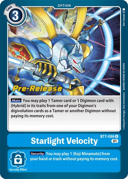 Starlight Velocity [BT7-096] [Next Adventure Pre-Release Cards] | Devastation Store