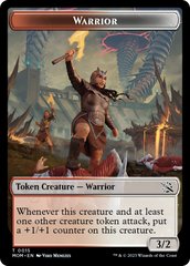 Warrior // Zombie Double-Sided Token [March of the Machine Tokens] | Devastation Store
