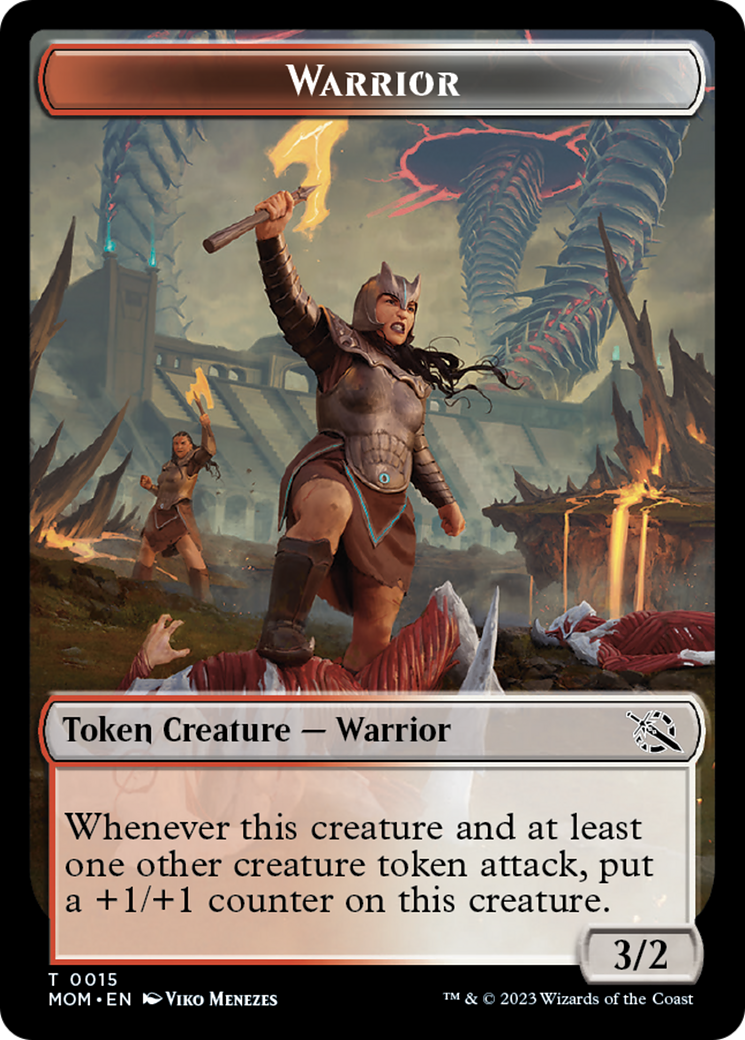 Warrior // Phyrexian Hydra (11) Double-Sided Token [March of the Machine Tokens] | Devastation Store