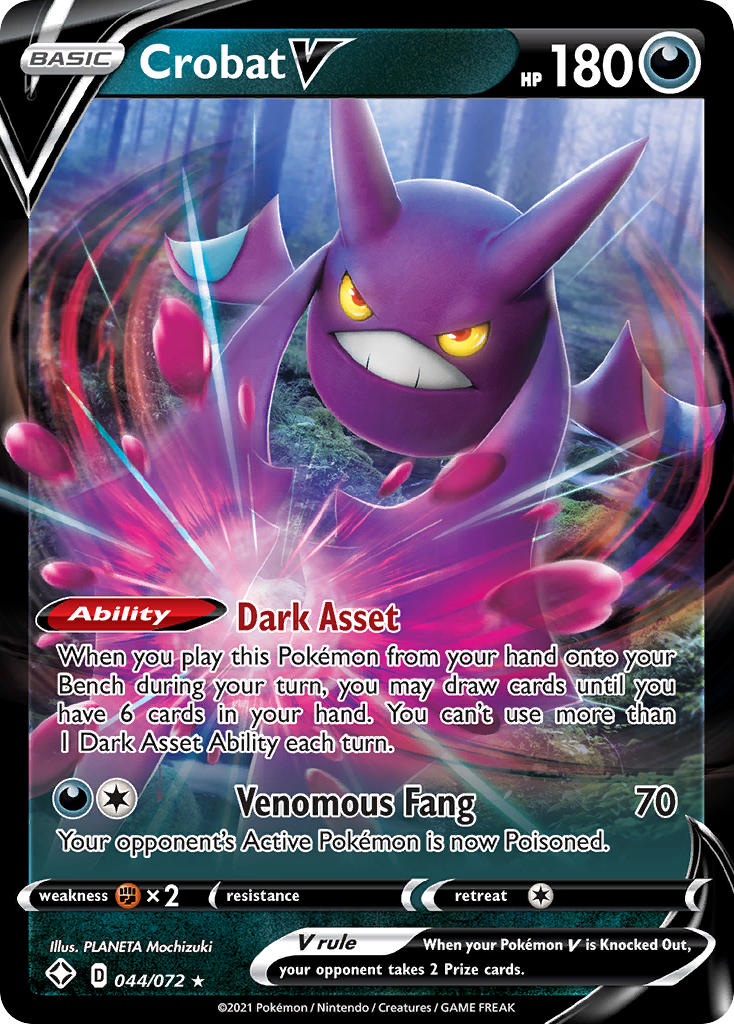 Crobat V (044/072) [Sword & Shield: Shining Fates] | Devastation Store