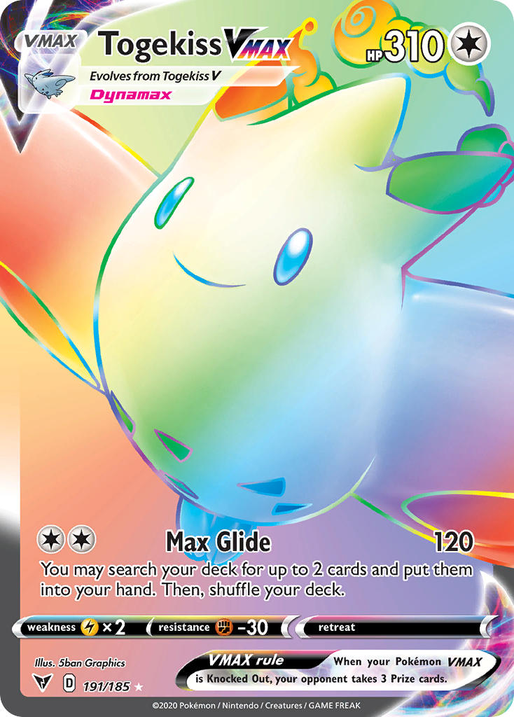 Togekiss VMAX (191/185) [Sword & Shield: Vivid Voltage] | Devastation Store