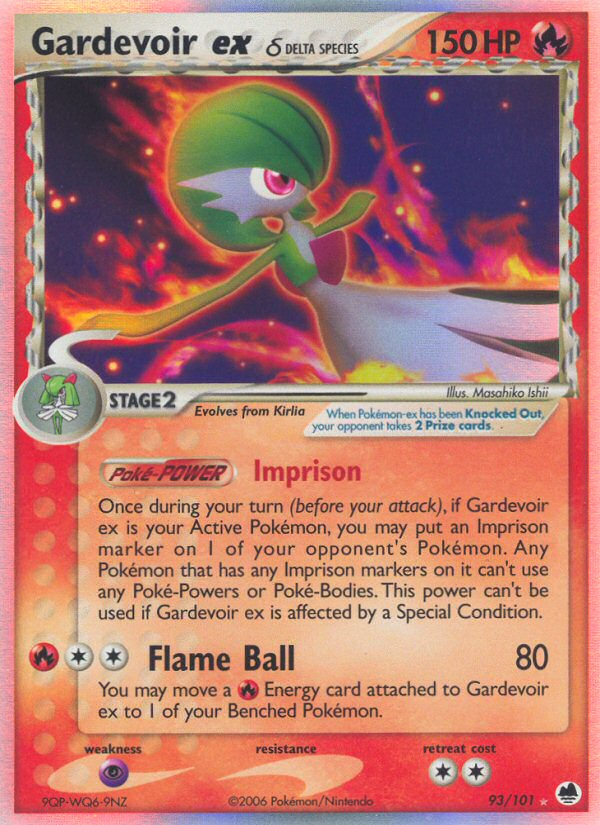 Gardevoir ex (93/101) (Delta Species) [EX: Dragon Frontiers] | Devastation Store