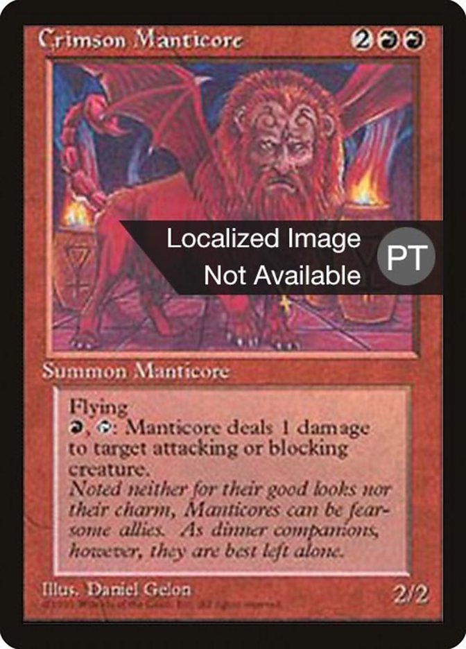 Crimson Manticore [Fourth Edition (Foreign Black Border)] | Devastation Store