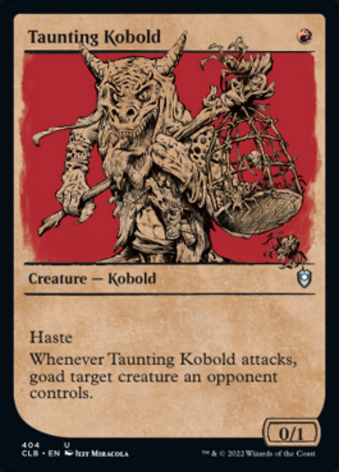 Taunting Kobold (Showcase) [Commander Legends: Battle for Baldur's Gate] | Devastation Store