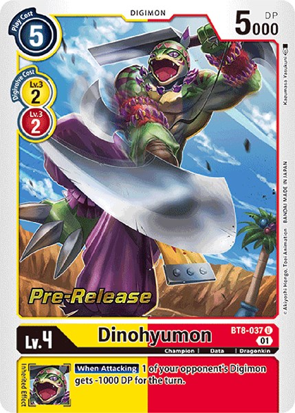 Dinohyumon [BT8-037] [New Awakening Pre-Release Cards] | Devastation Store