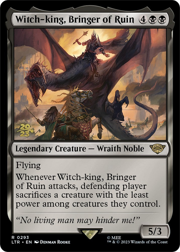 Witch-king, Bringer of Ruin [The Lord of the Rings: Tales of Middle-Earth Prerelease Promos] | Devastation Store