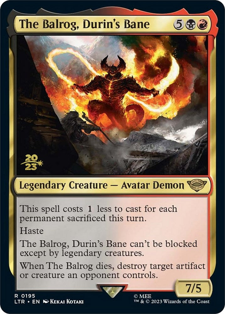 The Balrog, Durin's Bane [The Lord of the Rings: Tales of Middle-Earth Prerelease Promos] | Devastation Store