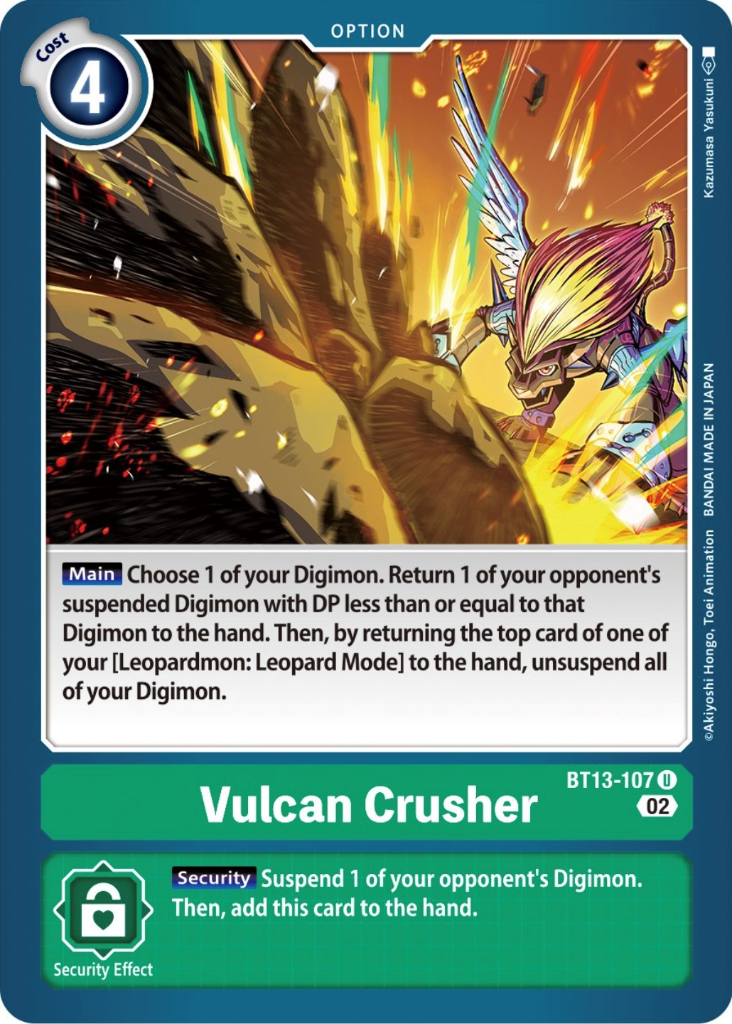 Vulcan Crusher [BT13-107] [Versus Royal Knights Booster] | Devastation Store