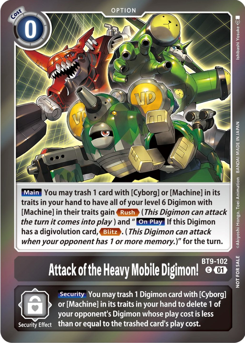Attack of the Heavy Mobile Digimon! [BT9-102] (Event Pack 5) [X Record Promos] | Devastation Store