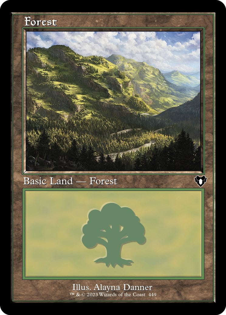 Forest (449) (Retro) [Commander Masters] | Devastation Store