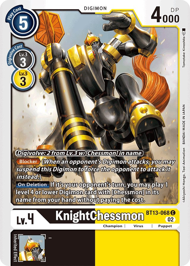 KnightChessmon [BT13-068] [Versus Royal Knights Booster] | Devastation Store