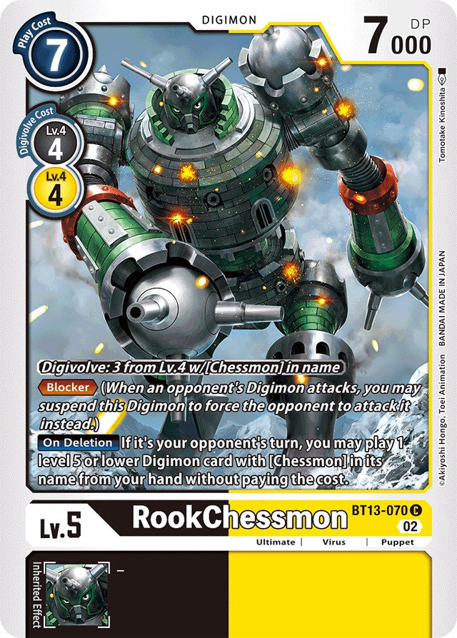 RookChessmon [BT13-070] [Versus Royal Knights Booster] | Devastation Store