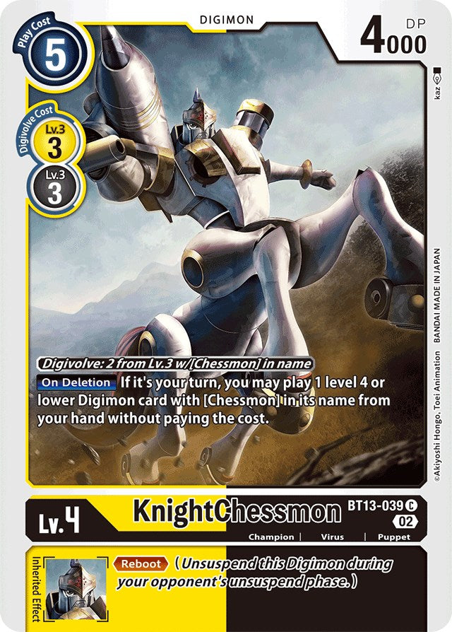 KnightChessmon [BT13-039] [Versus Royal Knights Booster] | Devastation Store