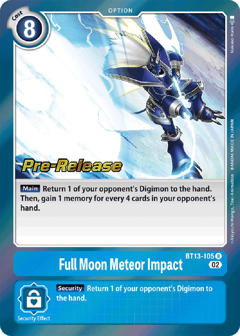 Full Moon Meteor Impact [BT13-105] [Versus Royal Knight Booster Pre-Release Cards] | Devastation Store