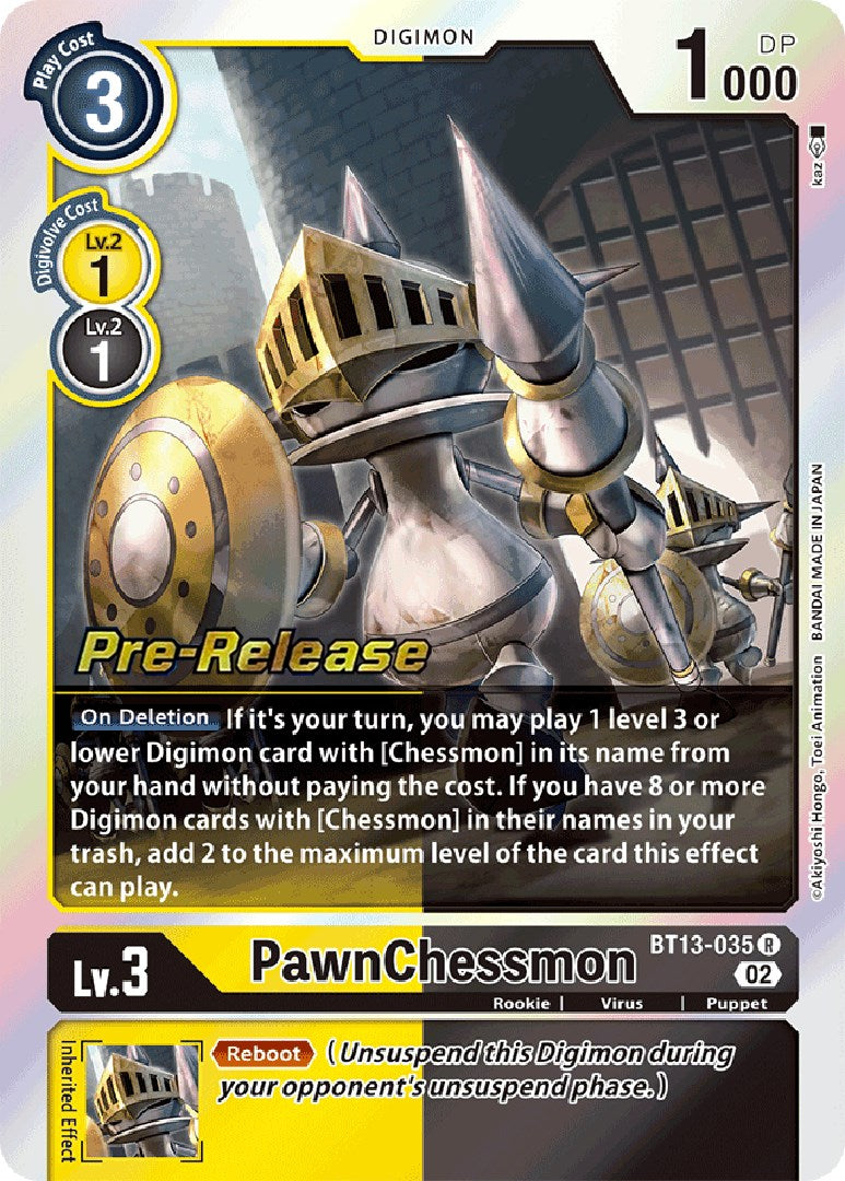 PawnChessmon [BT13-035] [Versus Royal Knight Booster Pre-Release Cards] | Devastation Store