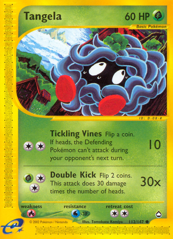 Tangela (112/147) [Aquapolis] | Devastation Store