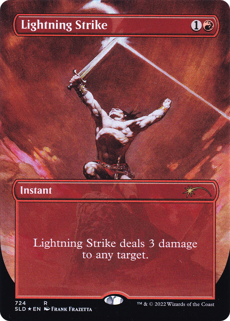Lightning Strike (Borderless) [Secret Lair Drop Promos] | Devastation Store