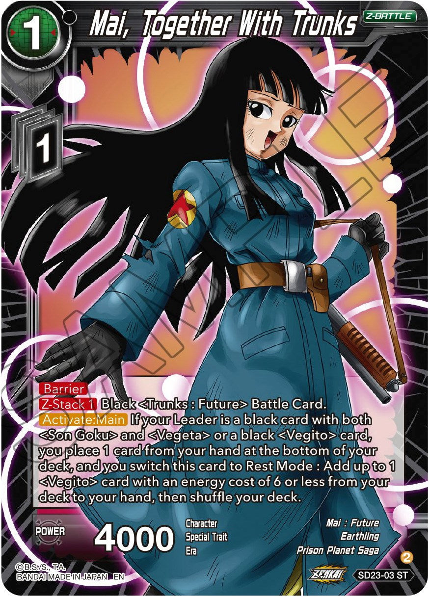 Mai, Together With Trunks (SD23-03) [Critical Blow] | Devastation Store