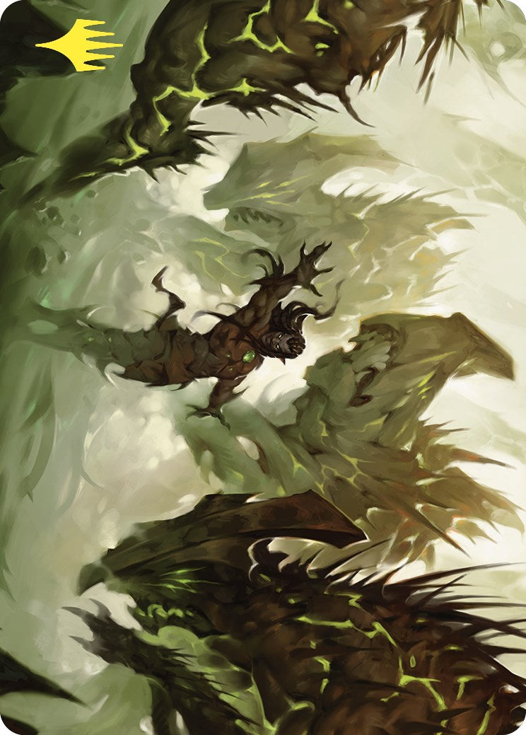 Ezuri's Predation Art Card (Gold-Stamped) [Commander Masters Art Series] | Devastation Store