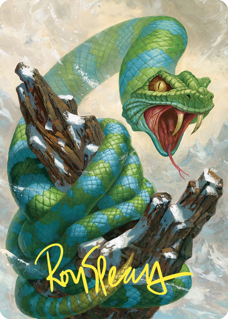 Ohran Frostfang Art Card (Gold-Stamped Signature) [Commander Masters Art Series] | Devastation Store