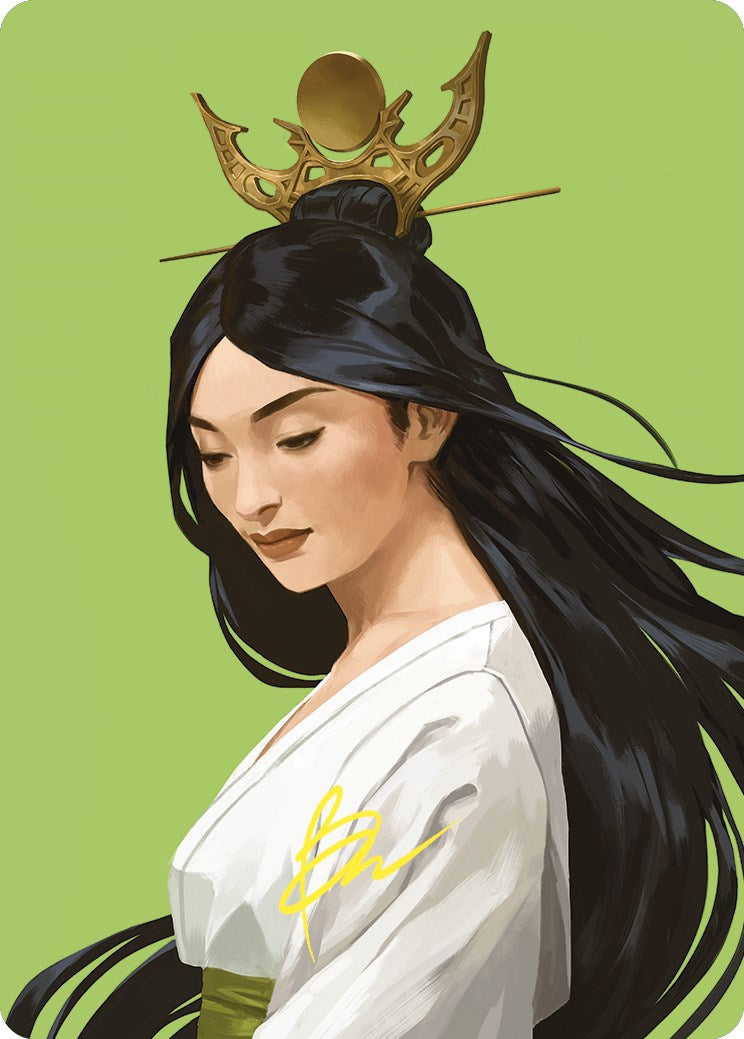 Azusa, Lost but Seeking Art Card (Gold-Stamped Signature) [Commander Masters Art Series] | Devastation Store