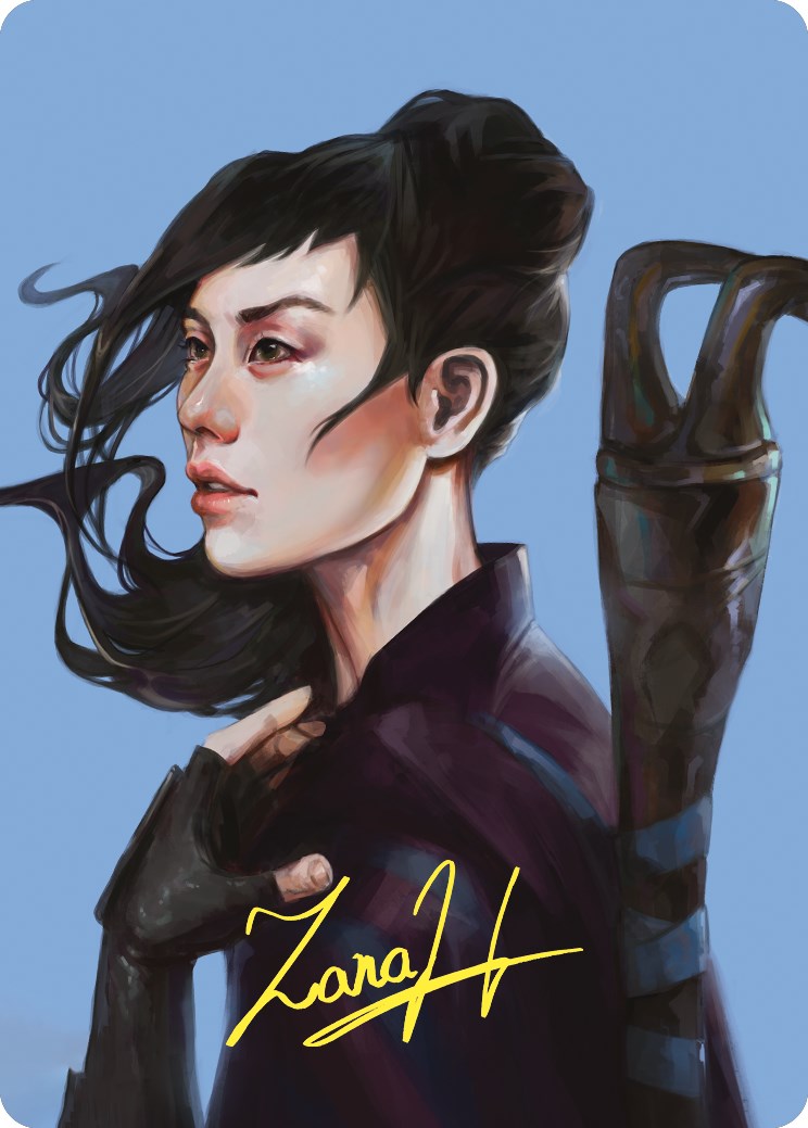 Yuriko, the Tiger's Shadow Art Card (Gold-Stamped Signature) [Commander Masters Art Series] | Devastation Store