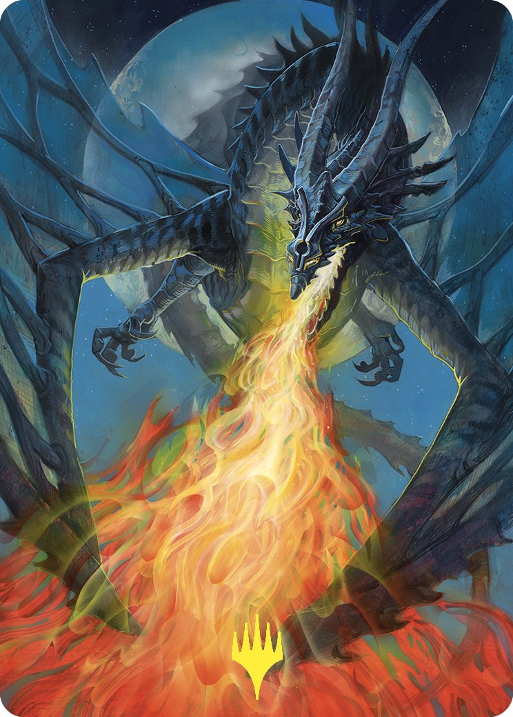 Balefire Dragon Art Card (Gold-Stamped) [Commander Masters Art Series] | Devastation Store
