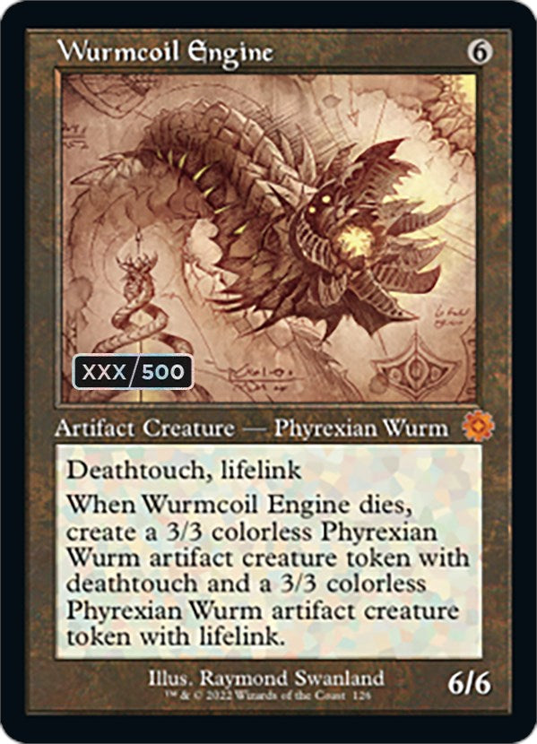 Wurmcoil Engine (Retro Schematic) (Serial Numbered) [The Brothers' War Retro Artifacts] | Devastation Store