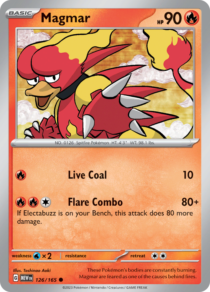 Magmar (126/165) [Scarlet & Violet: 151] | Devastation Store