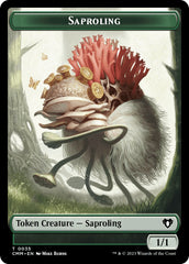 Saproling // Knight Double-Sided Token [Commander Masters Tokens] | Devastation Store