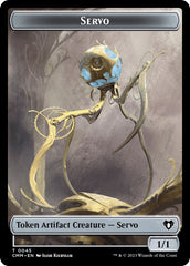 Servo // Myr Double-Sided Token [Commander Masters Tokens] | Devastation Store