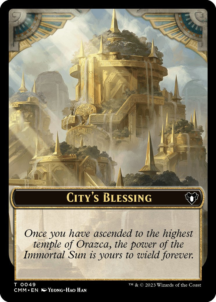 City's Blessing // Elf Druid Double-Sided Token [Commander Masters Tokens] | Devastation Store