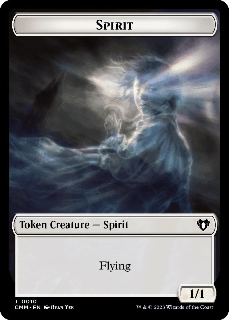 Spirit (0010) // Construct (0042) Double-Sided Token [Commander Masters Tokens] | Devastation Store