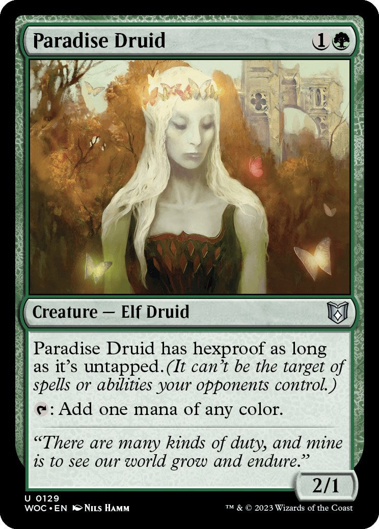 Paradise Druid [Wilds of Eldraine Commander] | Devastation Store