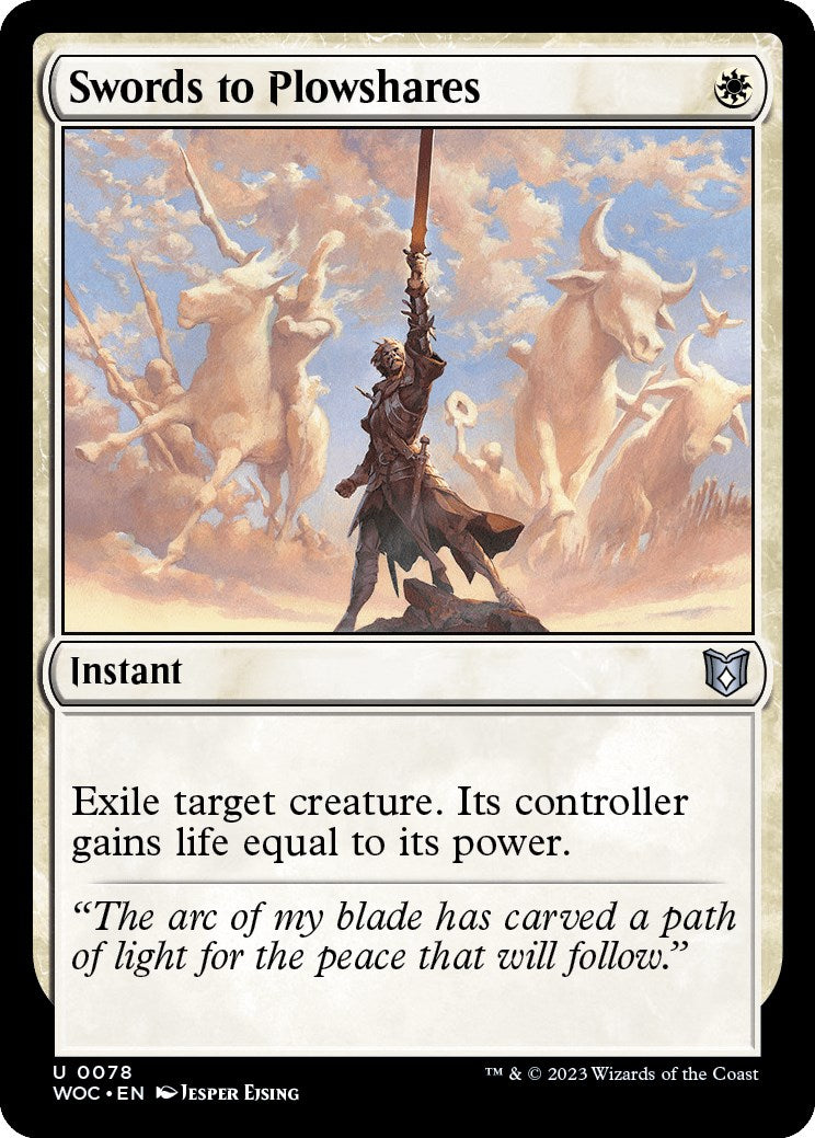 Swords to Plowshares [Wilds of Eldraine Commander] | Devastation Store