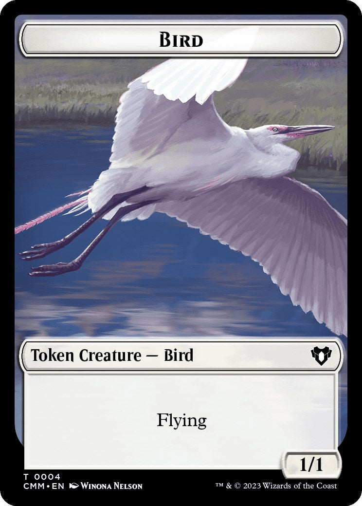 Bird // Demon Double-Sided Token [Commander Masters Tokens] | Devastation Store