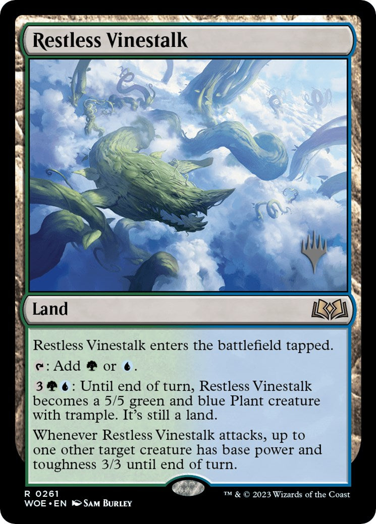 Restless Vinestalk (Promo Pack) [Wilds of Eldraine Promos] | Devastation Store