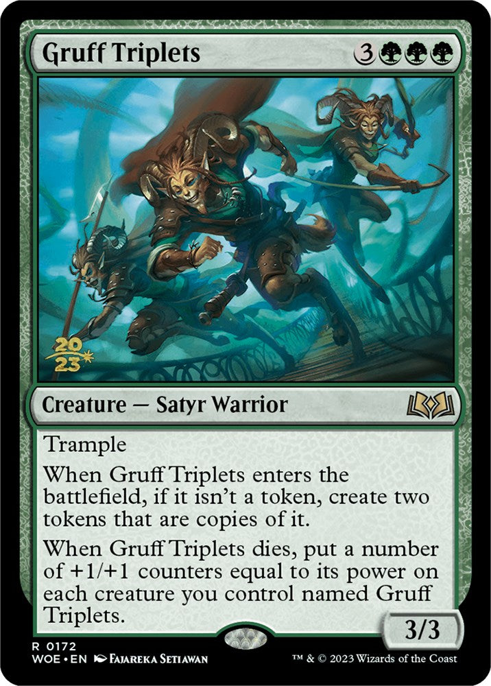 Gruff Triplets [Wilds of Eldraine Prerelease Promos] | Devastation Store