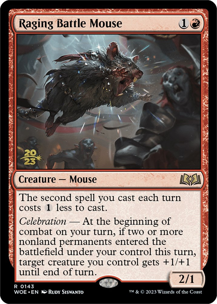 Raging Battle Mouse [Wilds of Eldraine Prerelease Promos] | Devastation Store