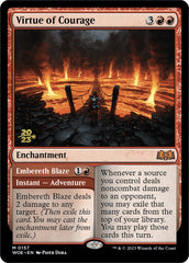 Virtue of Courage //Embereth Blaze (Promo Pack) [Wilds of Eldraine Promos] | Devastation Store