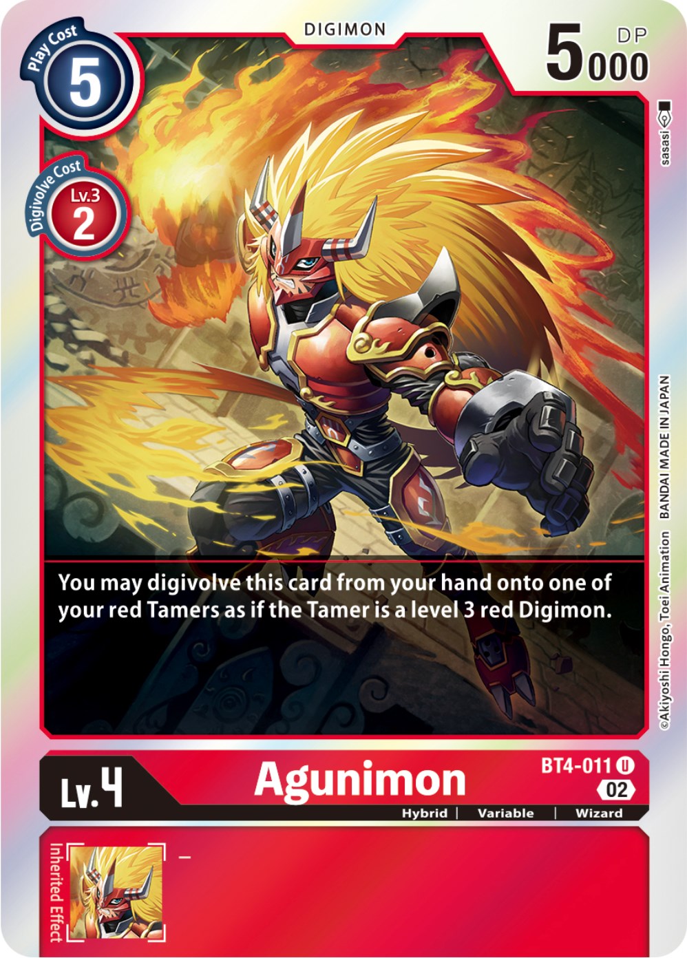 Agunimon [BT4-011] [Resurgence Booster] | Devastation Store