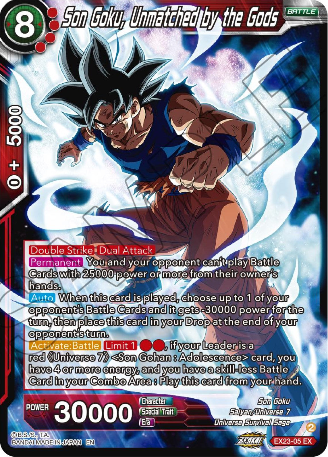 Son Goku, Unmatched by the Gods (EX23-05) [Premium Anniversary Box 2023] | Devastation Store